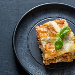 d. Pret-à-manger congelé: Lasagne au canard confit