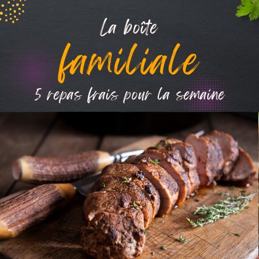 a. Boîte familiale - 4 repas frais pour la semaine (21 au 26 avril)