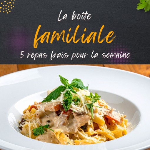 a. Boîte familiale - 5 repas frais pour la semaine (28 au 2 août)
