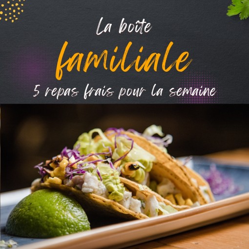 a. Boîte familiale - 5 repas frais pour la semaine (27 janv au 1 fev)