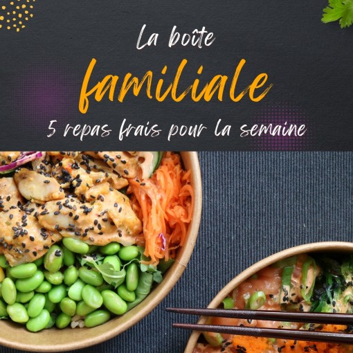 A. Boite familiale- 5 repas frais pour la semaine (11 au 16 août)