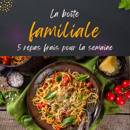 A. Boite familiale- 5 repas frais pour la semaine (18 au 22 nov )