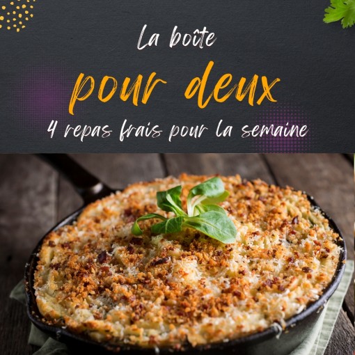a. Boîte pour deux - 4 repas frais pour la semaine (1 au 6 septembre)
