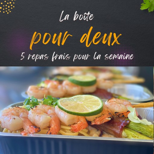 a. Boîte pour deux - 4 repas frais pour la semaine (21 au 26 avril)