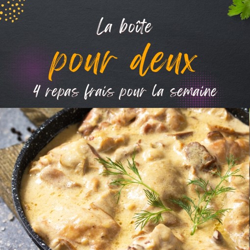 a. Boîte pour deux - 4 repas frais pour la semaine (23 au 28 juin)