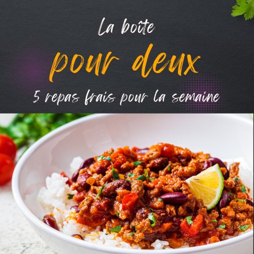 a. Boîte pour deux - 5 repas frais pour la semaine (16 au 21 dec)