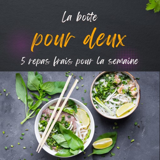 a. Boîte pour deux - 5 repas frais pour la semaine (26 au 30 août)