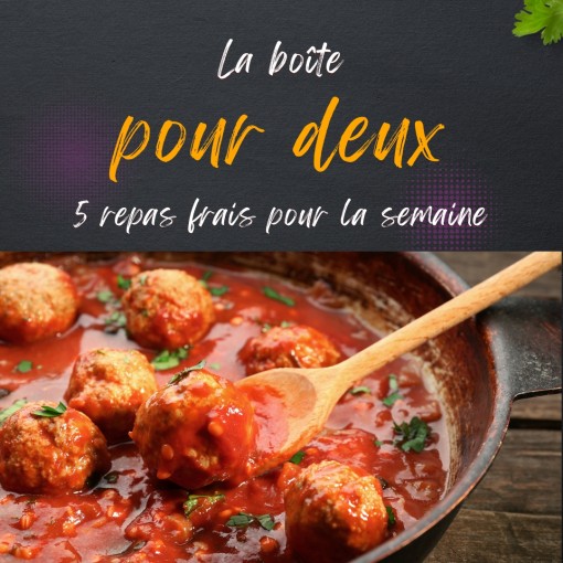 A. Boite pour deux-5 repas frais pour la semaine ( 18 au 22 nov. )