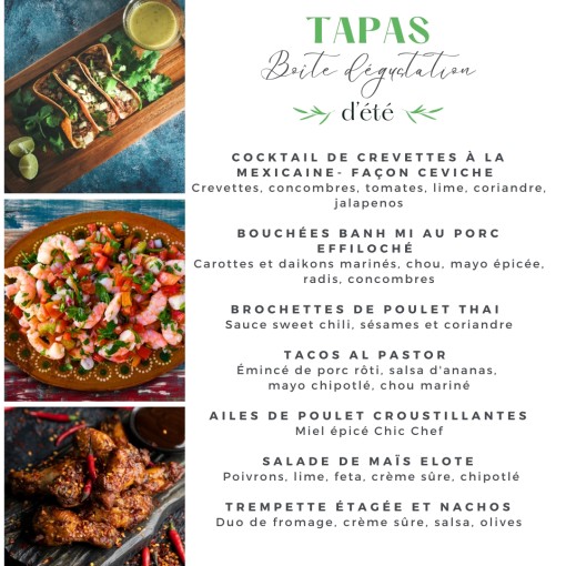 a. Boîte tapas d'été