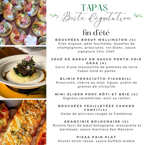 A. Boîte tapas fin d'été
