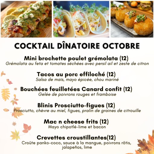 A. Cocktail dînatoire Octobre