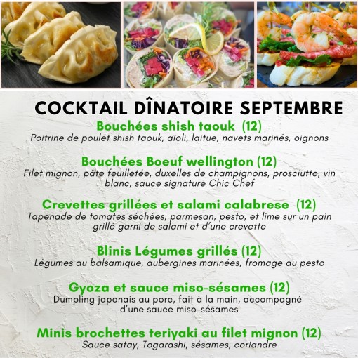 A. Cocktail dînatoire septembre