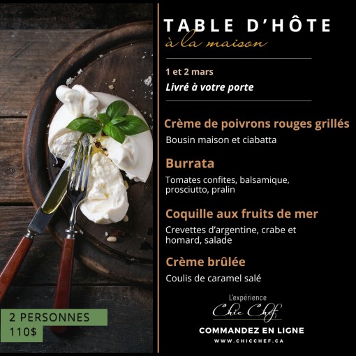 a. Table d'hôte Chic Chef