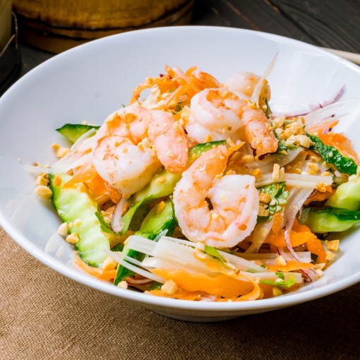 a5. menu de la semaine - Salade asiatique aux crevettes Thaï