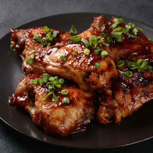 a4. Menu de la semaine - Haut de cuisse de poulet BBQ au bourbon (désossées)