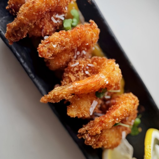 B. Bouchée - Crevettes croustillantes panko-coco