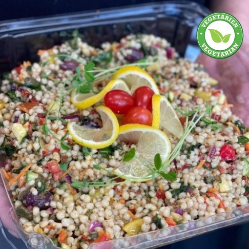 c. Salade de couscous perlé à l'italienne